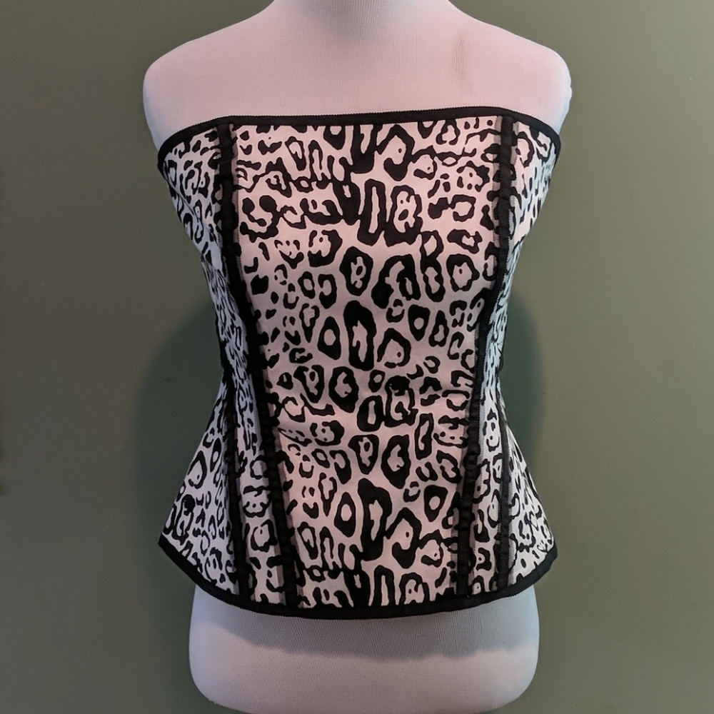 Leopard bustier, White House Black Market